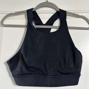 Black high neck lululemon bra